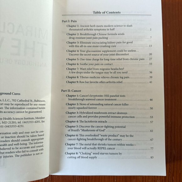 Miracles From The Vault Anthology of Underground Cures by  Jenny Thompson   2015 - Picture 4 of 4